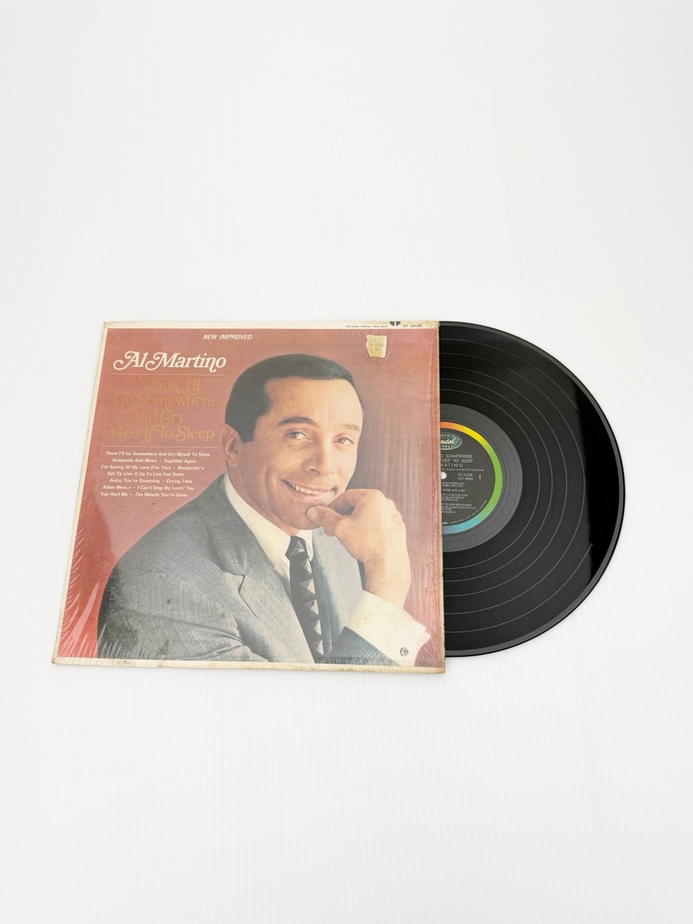 Al Martino Think I'll Go Somewhere and Cry Myself to Sleep Capitol Vinyl Record
